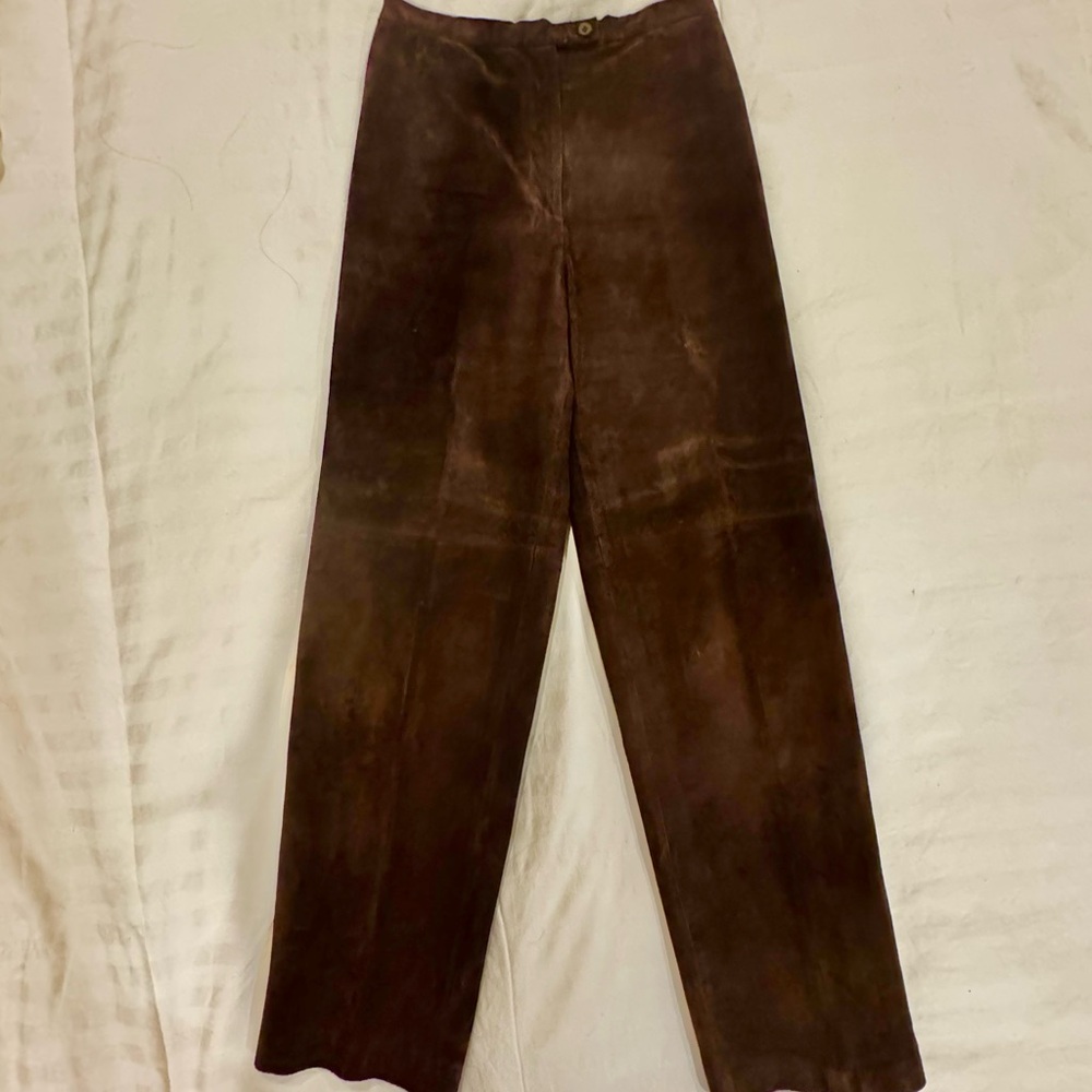 Bob Mackie Brown Suede Pantss